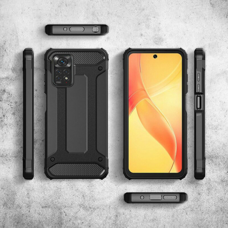 Husa Hybrid Armor pentru Xiaomi Poco M4 Pro 5G, Negru [4]