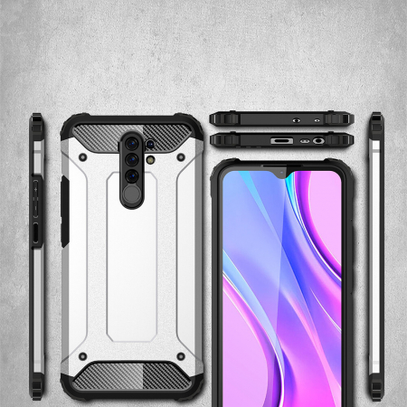 Husa Hybrid Armor pentru Xiaomi Redmi 9, Negru [3]