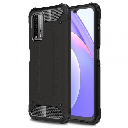 Xiaomi Redmi 9T - Husa Hybrid Armor pentru Xiaomi Redmi 9T, Negru