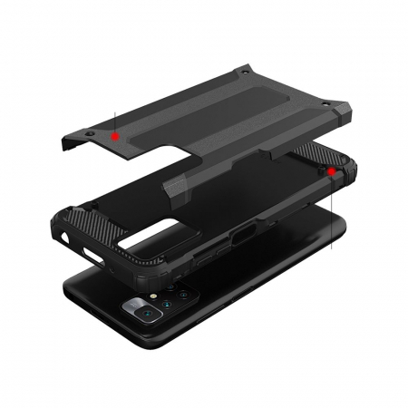 Husa Hybrid Armor pentru Xiaomi Redmi Note 11 Pro, Negru [4]