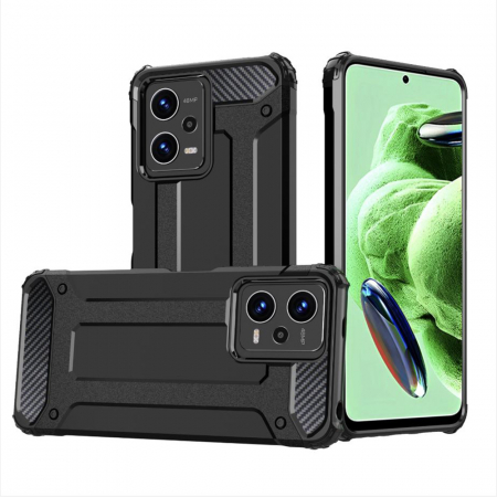Xiaomi Redmi Note 12 5G - Husa Hybrid Armor pentru Xiaomi Redmi Note 12 5G, Negru