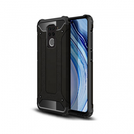 Xiaomi Redmi Note 9 - Husa Hybrid Armor pentru Xiaomi Redmi Note 9, Negru