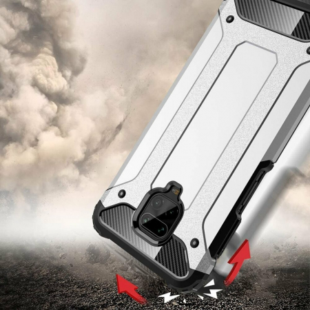 Husa Hybrid Armor pentru Xiaomi Redmi Note 9S / Note 9 Pro, Negru [1]