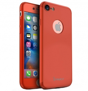 Husa iPaky 360 + folie sticla iPhone 7, Red [0]