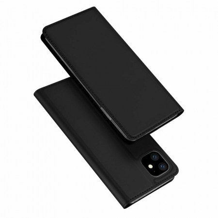 iPhone 11 - Husa iPhone 11, Dux Ducis Skin Pro Flip Book, Negru