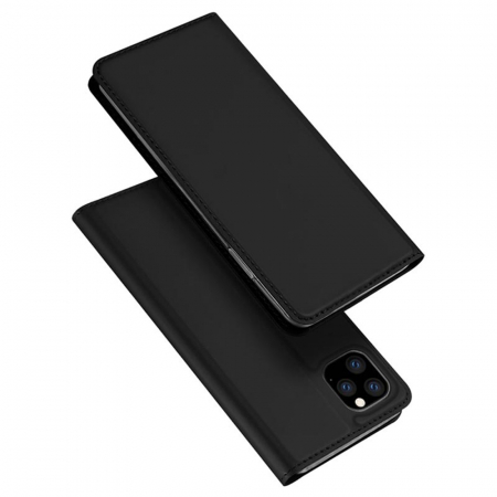 iPhone 11 Pro - Husa iPhone 11 Pro, Dux Ducis Skin Pro Flip Book, Negru
