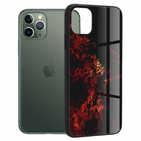 iPhone 11 Pro - Husa iPhone 11 Pro, Glaze Series, Red Nebula