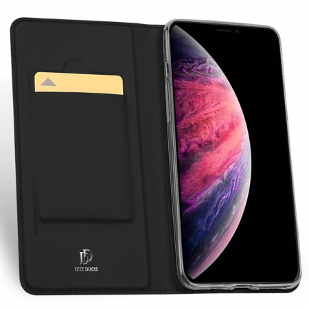 Husa iPhone 11 Pro Max, Dux Ducis Skin Pro Flip Book, Negru [5]
