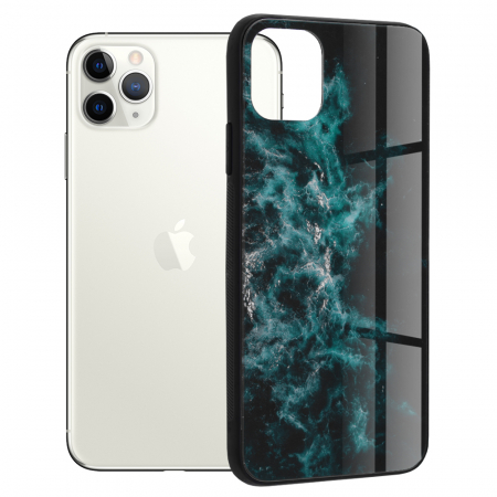 iPhone 11 Pro Max - Husa iPhone 11 Pro Max, Glaze Series, Blue Nebula