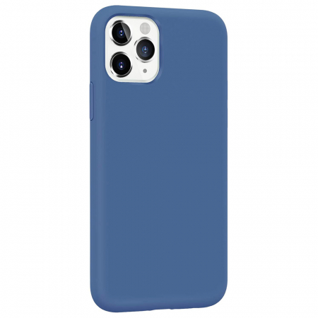 Husa iPhone 11 Pro Max, Soft Edge Silicone, Denim Blue [5]