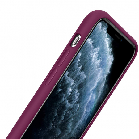 Husa iPhone 11 Pro Max, Soft Edge Silicone, Plum Violet [10]