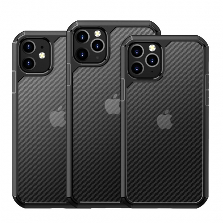 Husa iPhone 11 Pro Max, Techsuit CarbonFuse, Negru [14]