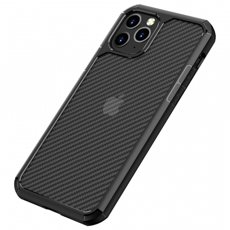 Husa iPhone 11 Pro Max, Techsuit CarbonFuse, Negru [3]