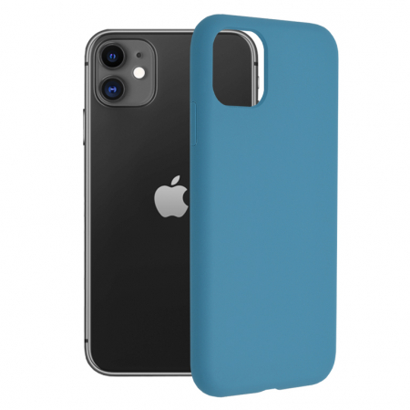 iPhone 11 - Husa iPhone 11, Soft Edge Silicone, Denim Blue
