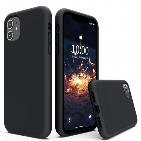Husa iPhone 11, Soft Edge Silicone, Negru [3]