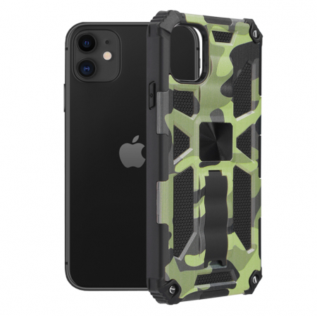 iPhone 11 - Husa iPhone 11, Techsuit Blazor, Camo Lime