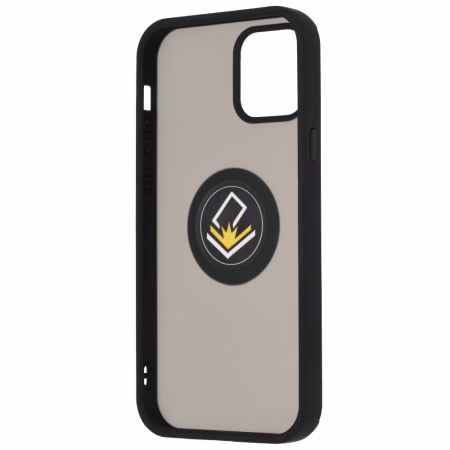 Husa iPhone 12 / 12 Pro cu inel suport stand magnetic, Negru [3]