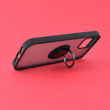 Husa iPhone 12 / 12 Pro cu inel suport stand magnetic, Negru [1]