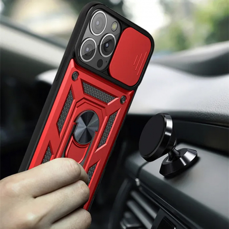 Husa iPhone 12 / 12 Pro cu protectie camera Techsuit CamShield Series, Negru [4]