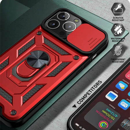 Husa iPhone 12 / 12 Pro cu protectie camera Techsuit CamShield Series, Negru [2]