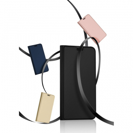 Husa iPhone 12 / 12 Pro, Dux Ducis Skin Pro Flip Book, Negru [9]