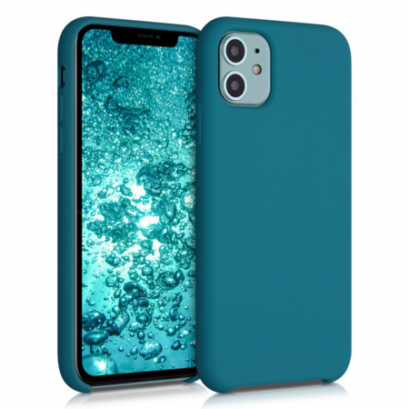 Husa iPhone 12 / 12 Pro, Soft Edge Silicone, Dark Green [6]