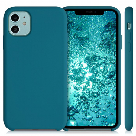 Husa iPhone 12 / 12 Pro, Soft Edge Silicone, Dark Green [5]