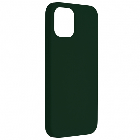 Husa iPhone 12 / 12 Pro, Soft Edge Silicone, Dark Green [1]