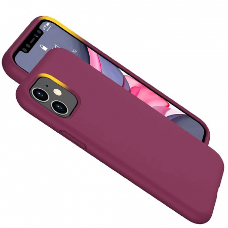 Husa iPhone 12 / 12 Pro, Soft Edge Silicone, Plum Violet [5]
