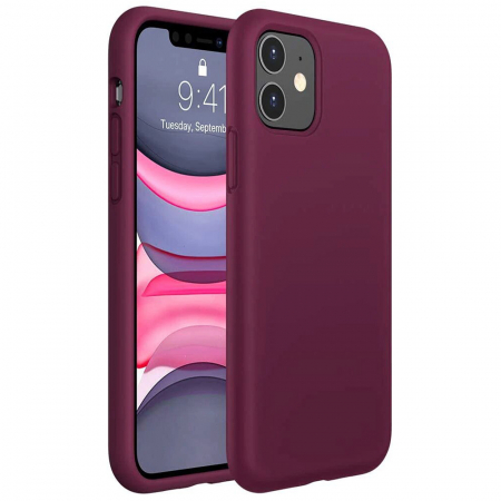 Husa iPhone 12 / 12 Pro, Soft Edge Silicone, Plum Violet [7]