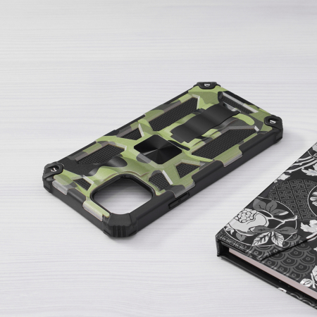 Husa iPhone 12 / 12 Pro, Techsuit Blazor, Camo Lime [4]