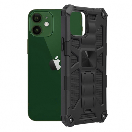 iPhone 12 Pro - Husa iPhone 12 / 12 Pro, Techsuit Blazor, Negru