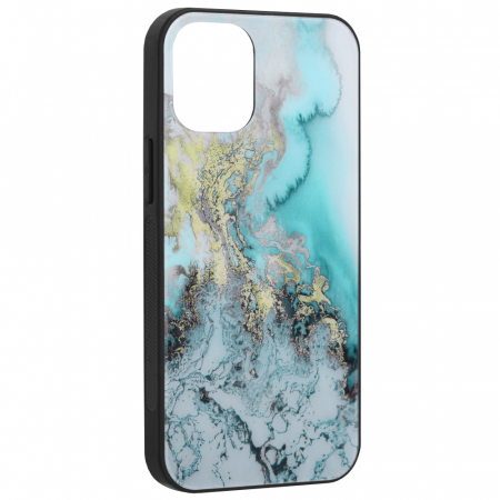 Husa iPhone 12 Mini, Glaze Series, Blue Ocean [3]