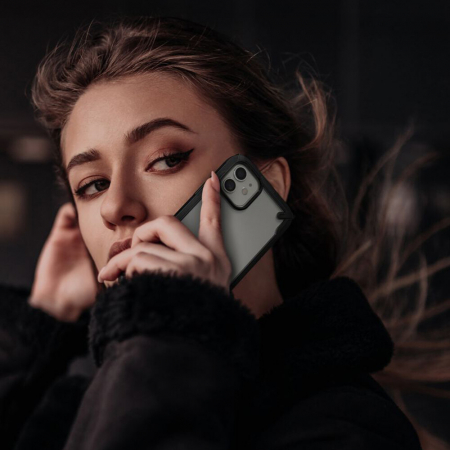 Husa iPhone 12 Mini, Ringke Fusion X, Negru [6]