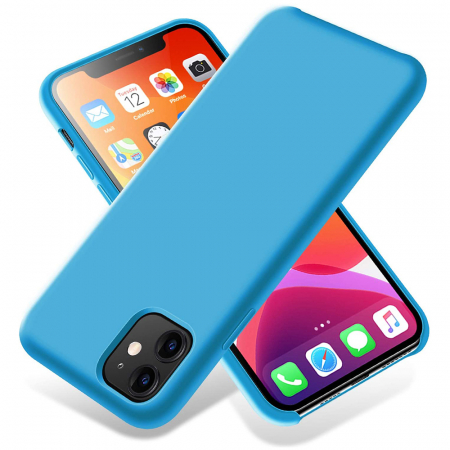 Husa iPhone 12 Mini, Soft Edge Silicone, Denim Blue [3]