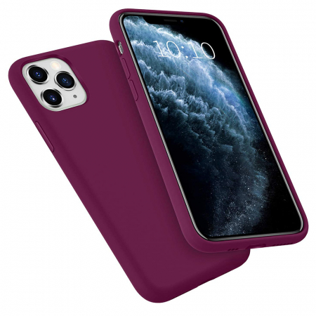 Husa iPhone 12 Pro Max, Soft Edge Silicone, Plum Violet [11]