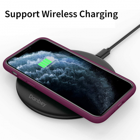 Husa iPhone 12 Pro Max, Soft Edge Silicone, Plum Violet [2]