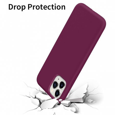 Husa iPhone 12 Pro Max, Soft Edge Silicone, Plum Violet [3]