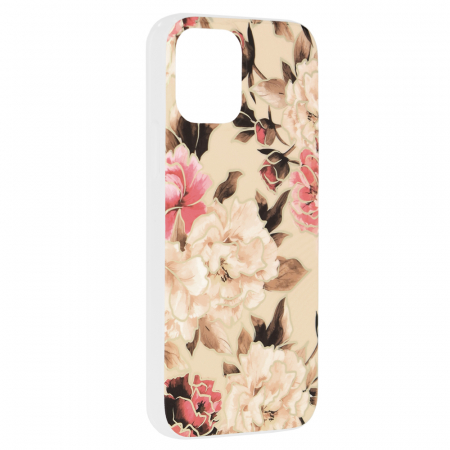 Husa iPhone 12, Techsuit Marble Series, Mary Berry Nude [1]