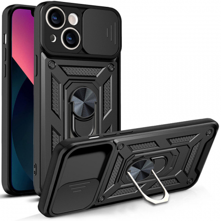 iPhone 13 - Husa iPhone 13 cu protectie camera Techsuit CamShield Series, Negru