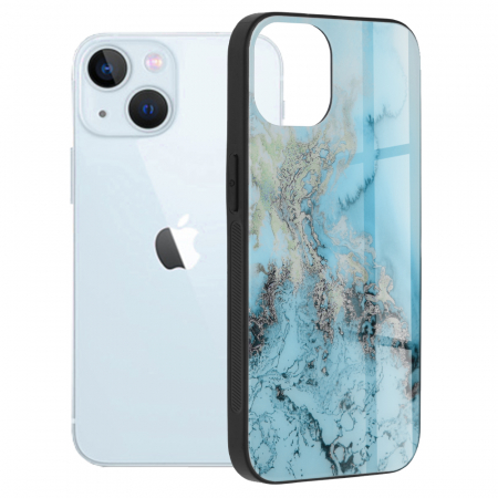 iPhone 13 - Husa iPhone 13, Glaze Series, Blue Ocean