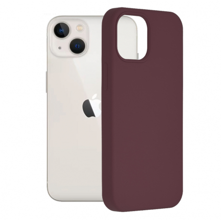 iPhone 13 Mini - Husa iPhone 13 Mini, Soft Edge Silicone, Plum Violet