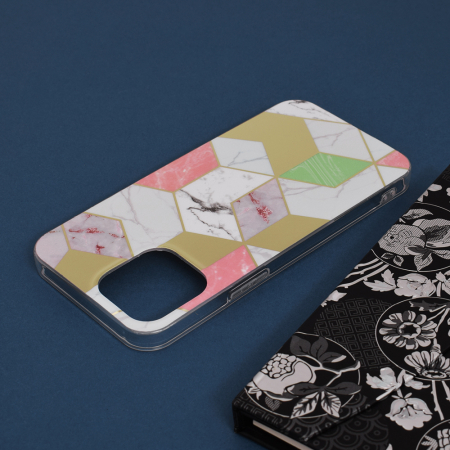 Husa iPhone 13 Pro Max, Techsuit Marble Series, Purple Hex [4]