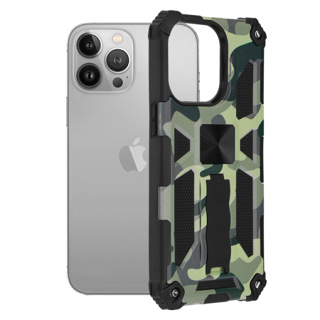 iPhone 13 Pro - Husa iPhone 13 Pro, Techsuit Blazor, Camo Lime