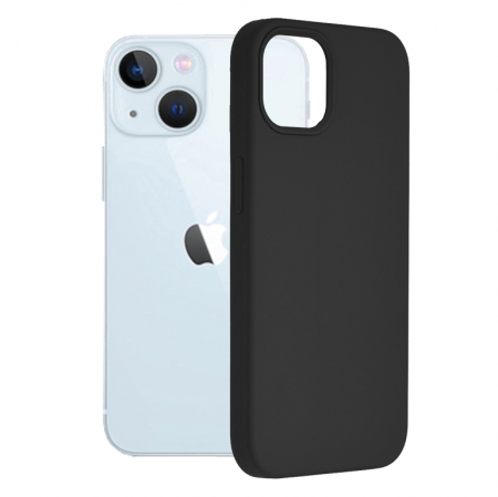 iPhone 13 - Husa iPhone 13, Soft Edge Silicone, Negru
