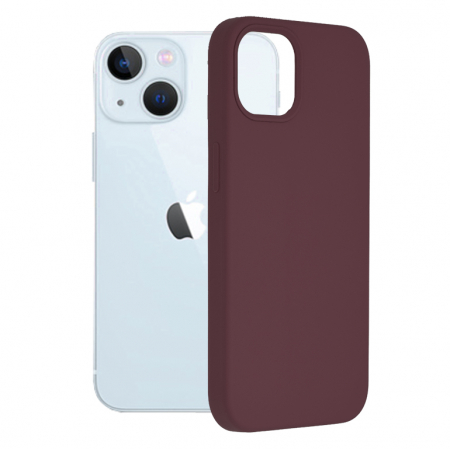 iPhone 13 - Husa iPhone 13, Soft Edge Silicone, Plum Violet