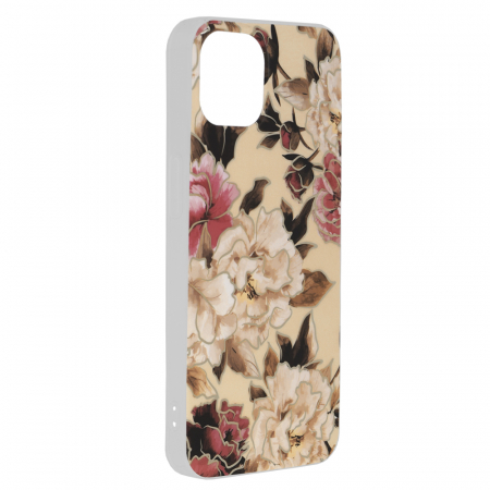 Husa iPhone 13, Techsuit Marble Series, Mary Berry Nude [1]
