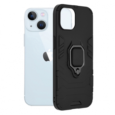 iPhone 13 - Husa iPhone 13, Techsuit Shield Ring, Negru