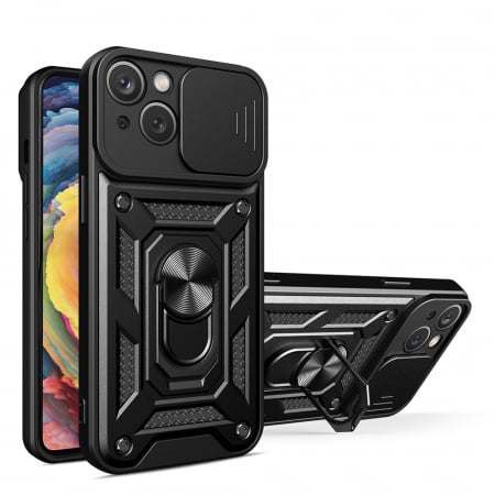 iPhone 14 - Husa iPhone 14 cu protectie camera Techsuit CamShield Series, Negru