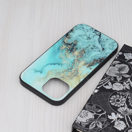 Husa iPhone 14, Glaze Series, Blue Ocean [4]